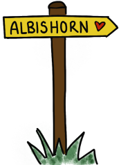 Albishorn Wegweiser